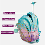 Trolley backpack HWCHHJT-12801T Mochila rodinha